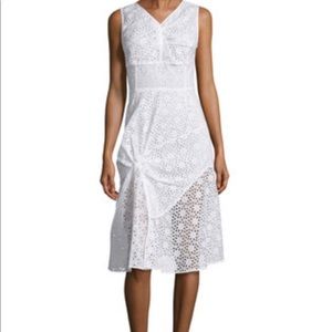 Oscar de la Renta Dress, White, Sleeveless, Size 4